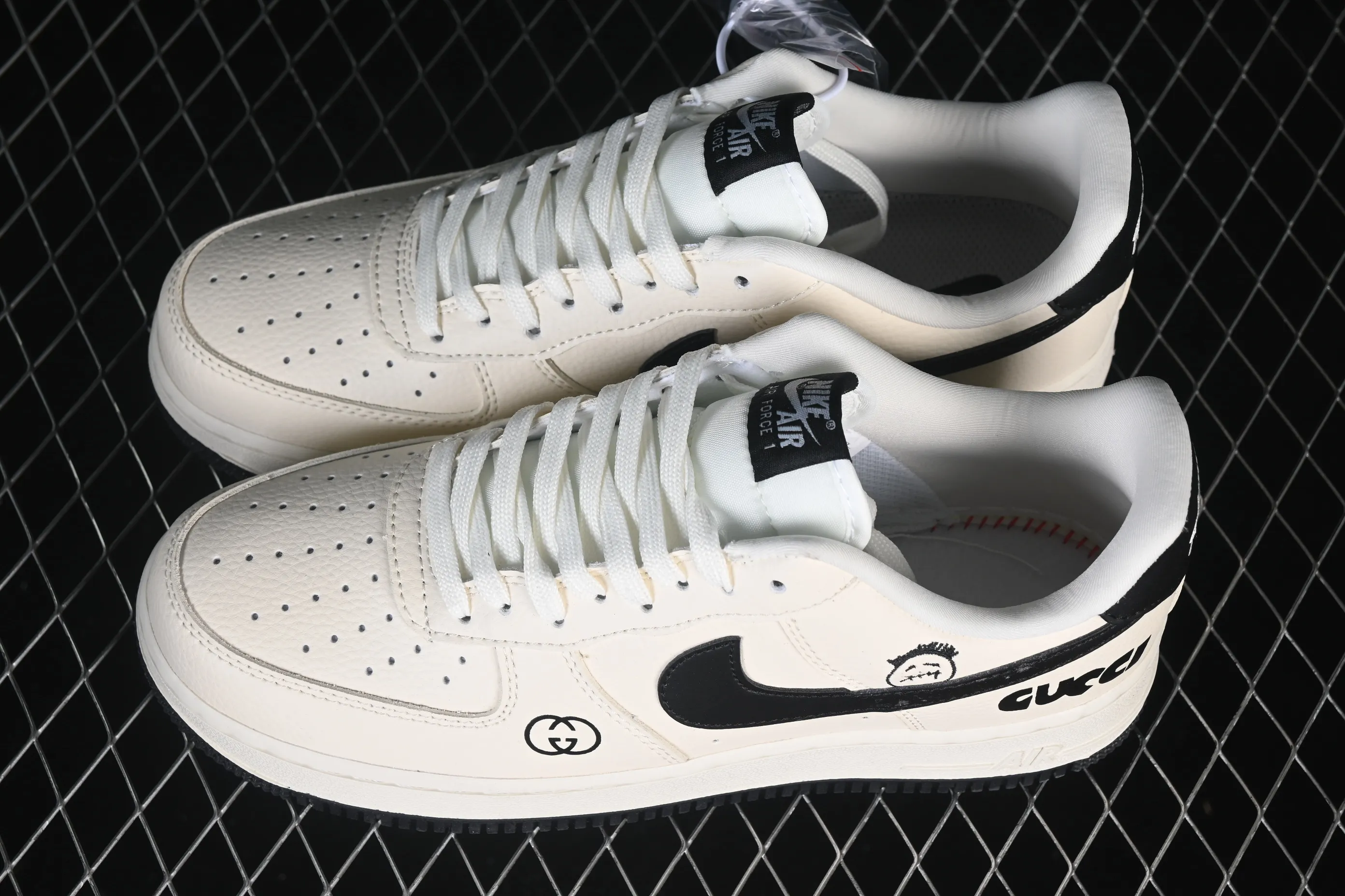 All categories Nk Air Force 1 Air Force series Nk Air Force 1 Low Air Force low-top Nike Air Force 1'07 Low Milky white with black Air Force 1 low-top casual sneakers LD1999-018